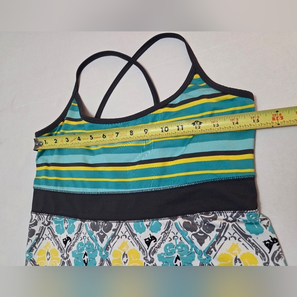 Lola Yellow and Green Spaghetti Strap Sundress Size M - Picture 8 of 10